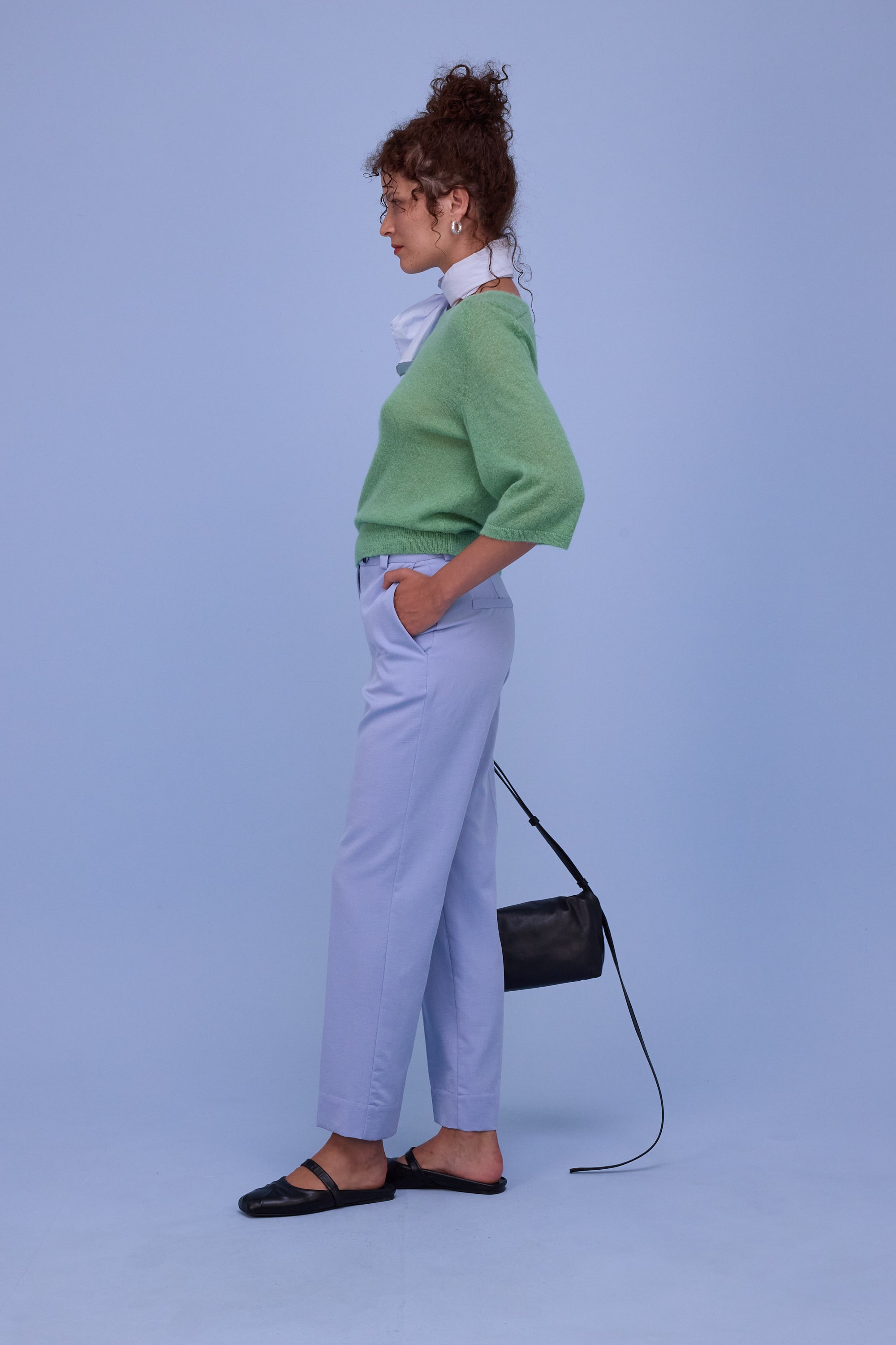 Huelva trui in opaline green