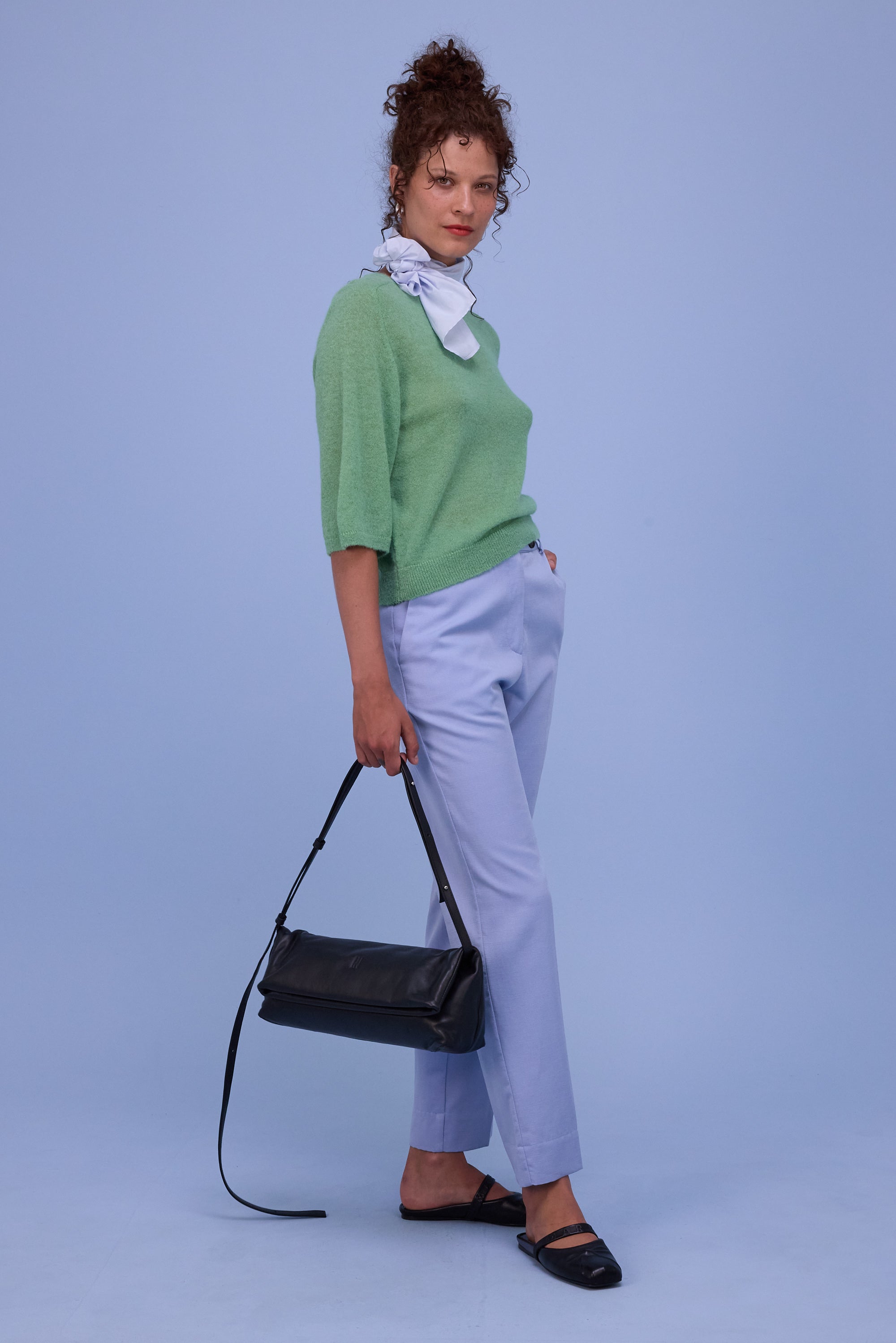 Huelva trui in opaline green