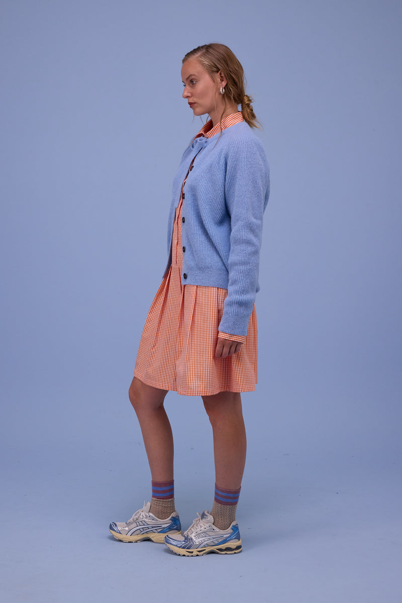 Helsinki cardigan in chambray blue