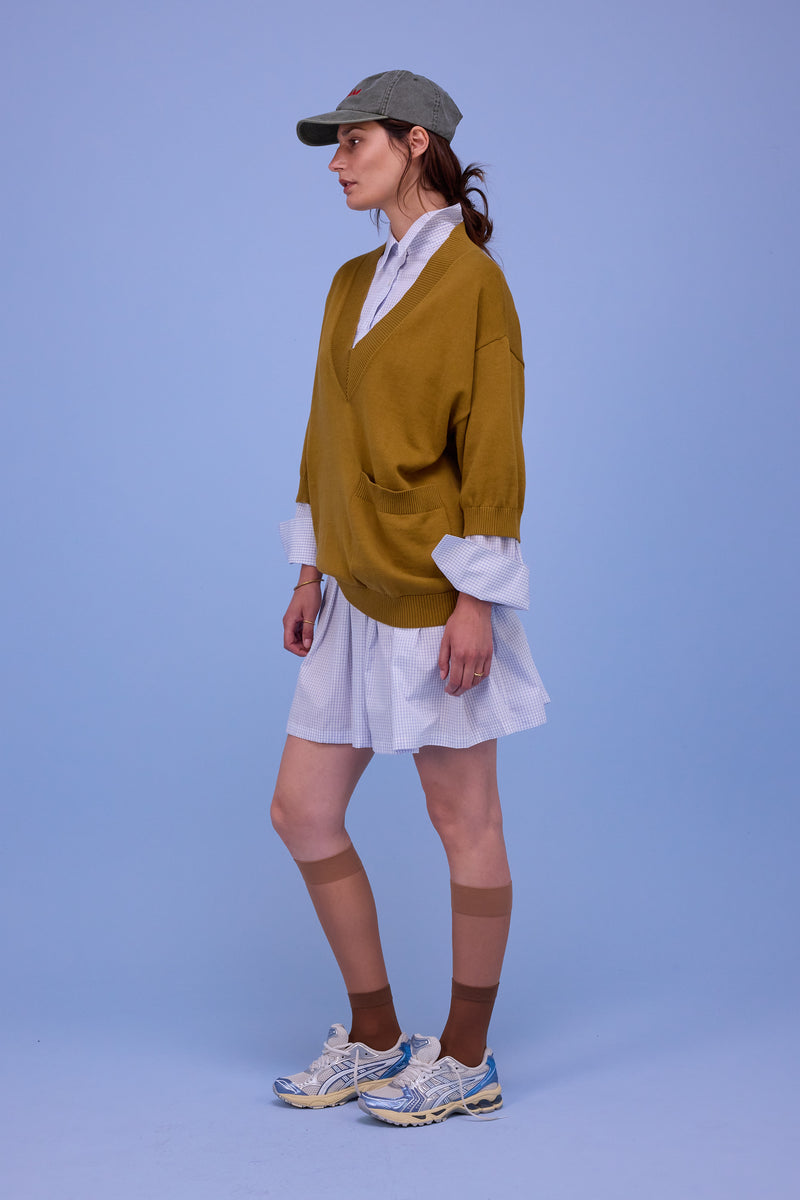 Horsens trui in mustard