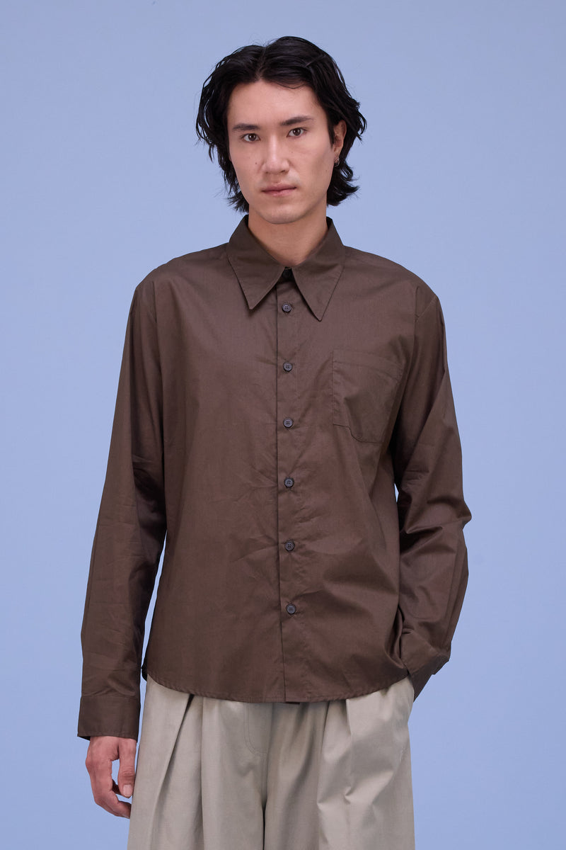 Godfried hemd in dark khaki