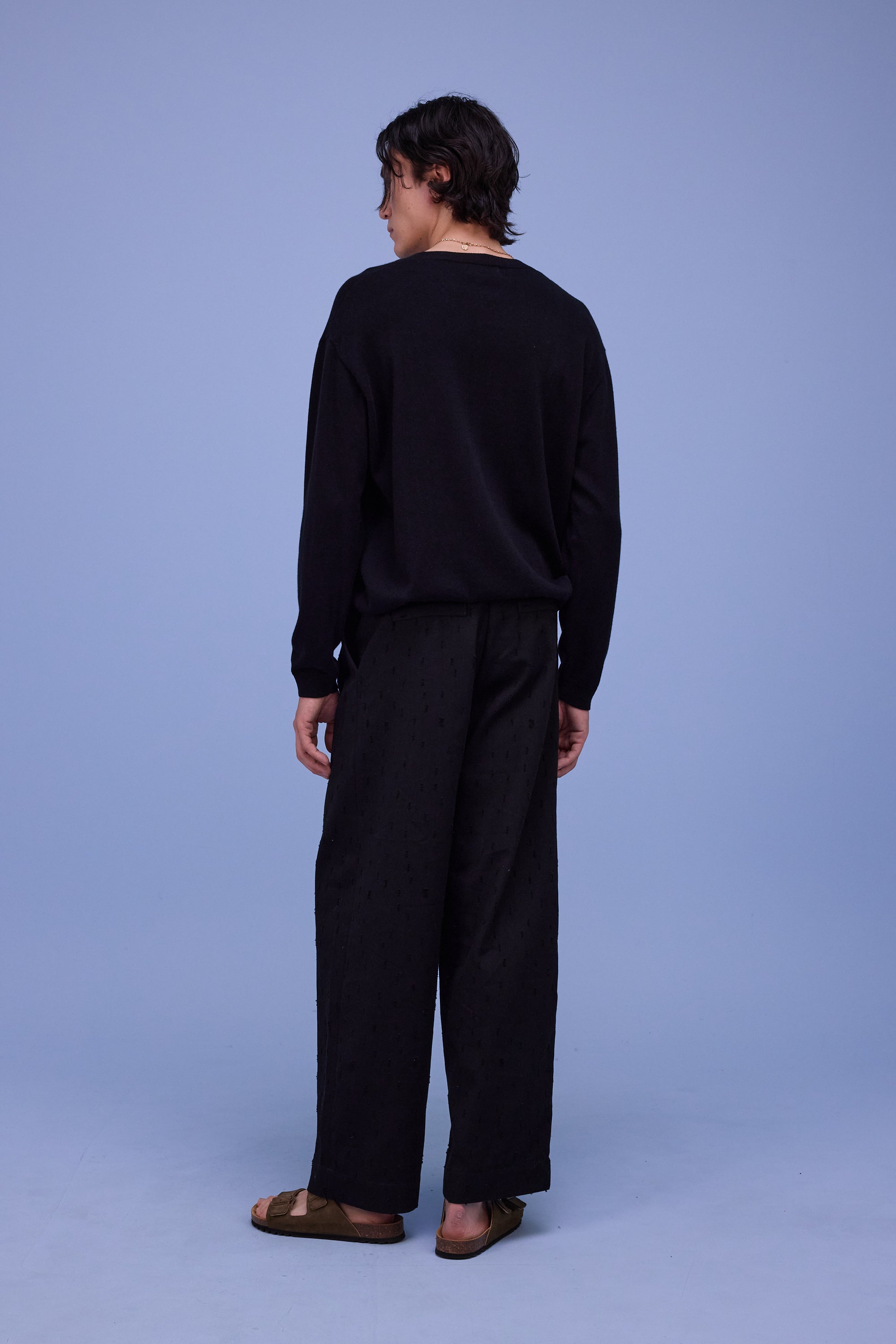 Haskovo black knitted sweater