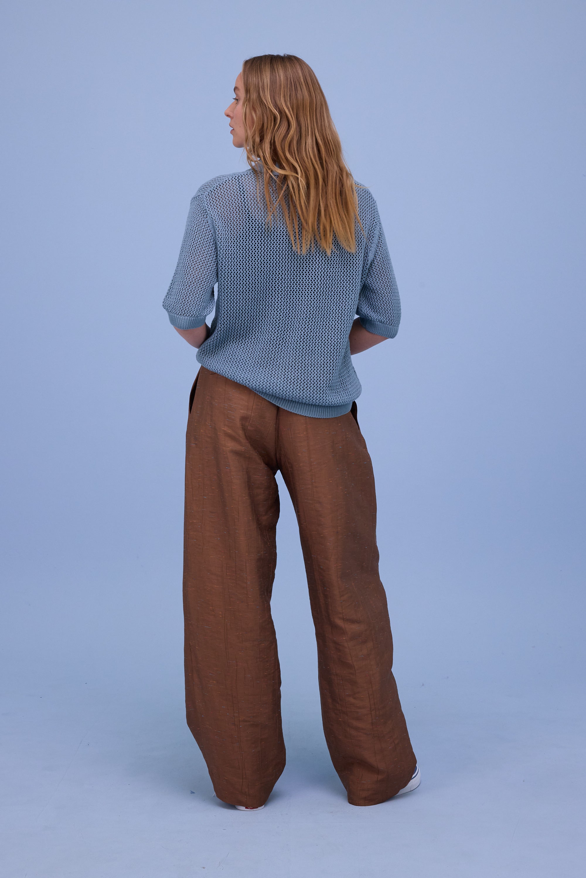 Hokkaido polo in dusk blue