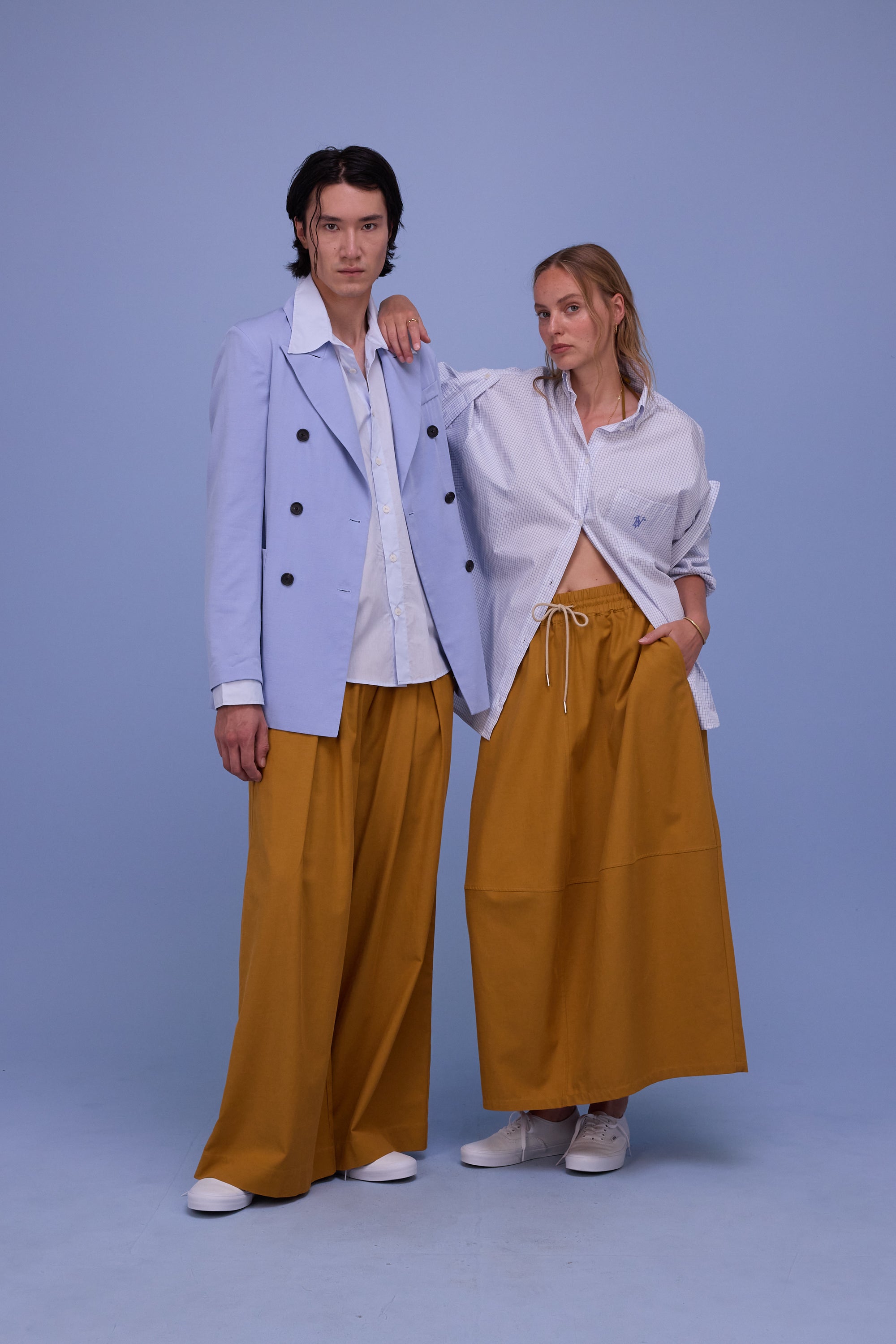 Freddy broek in oker