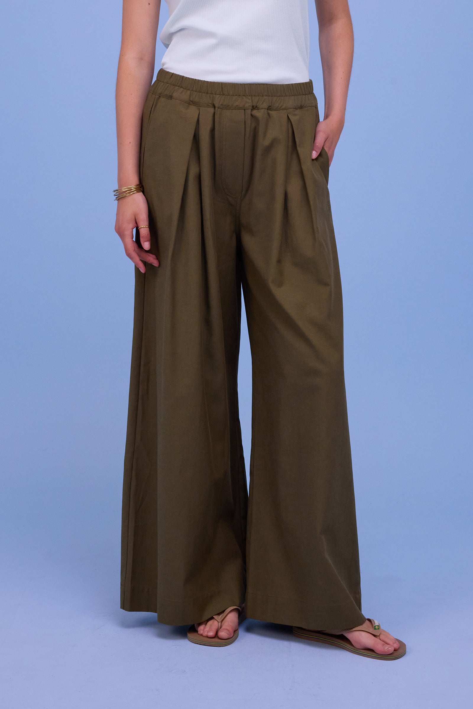 Freddy broek in dark olive