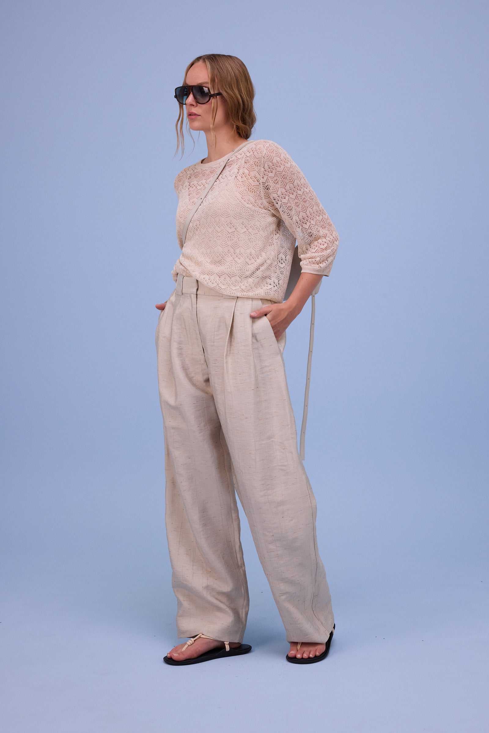 Harpo trousers in champagne santoso