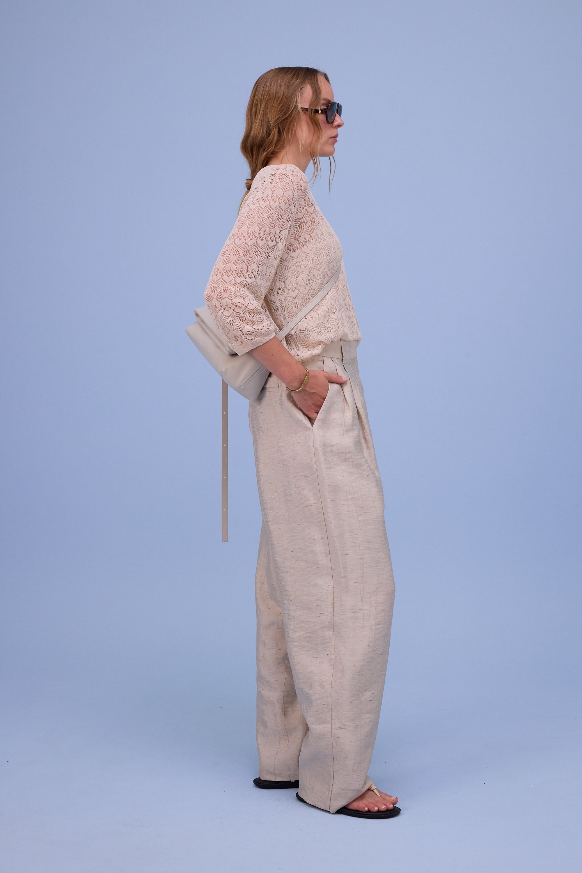 Harpo trousers in champagne santoso