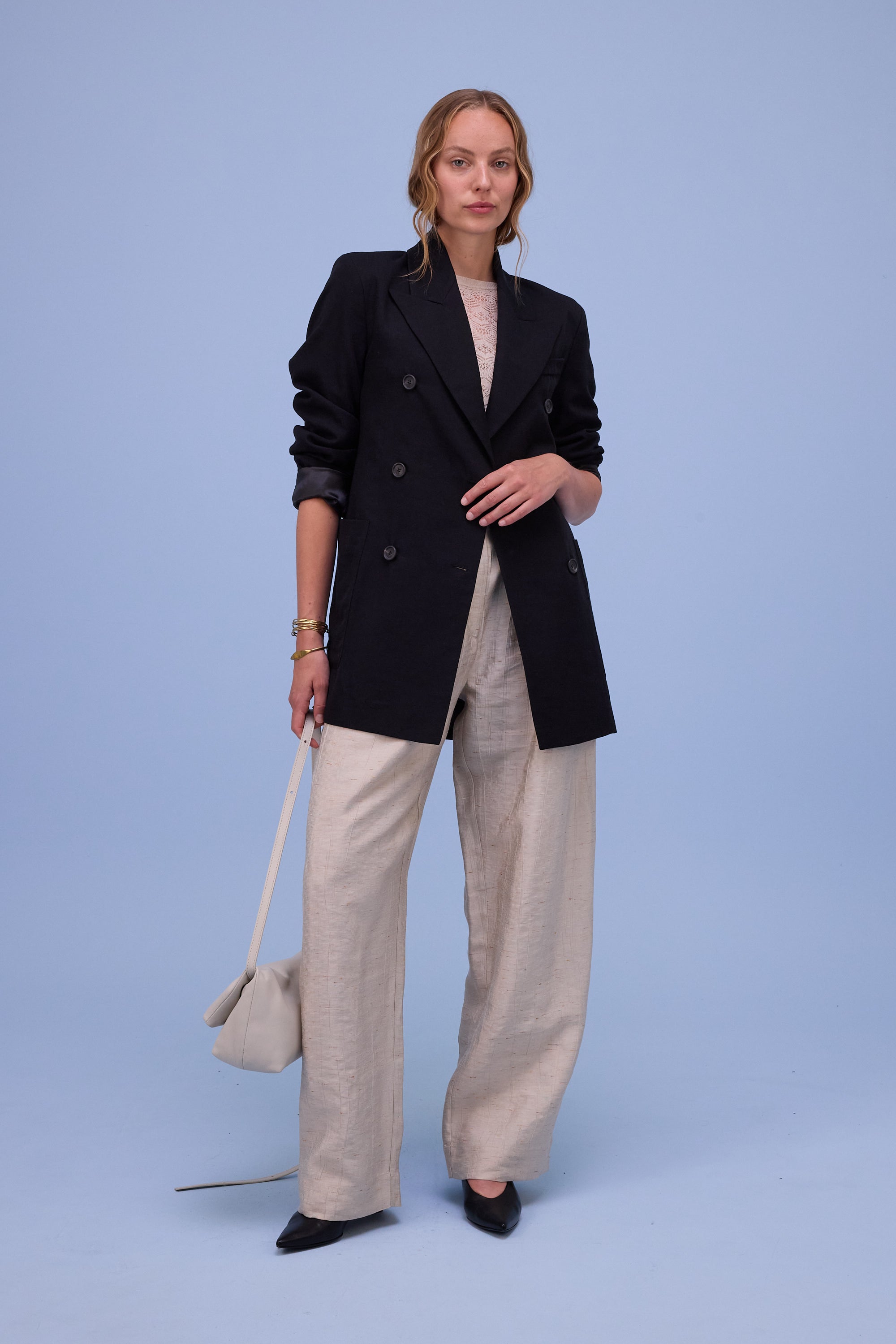 Harpo trousers in champagne santoso