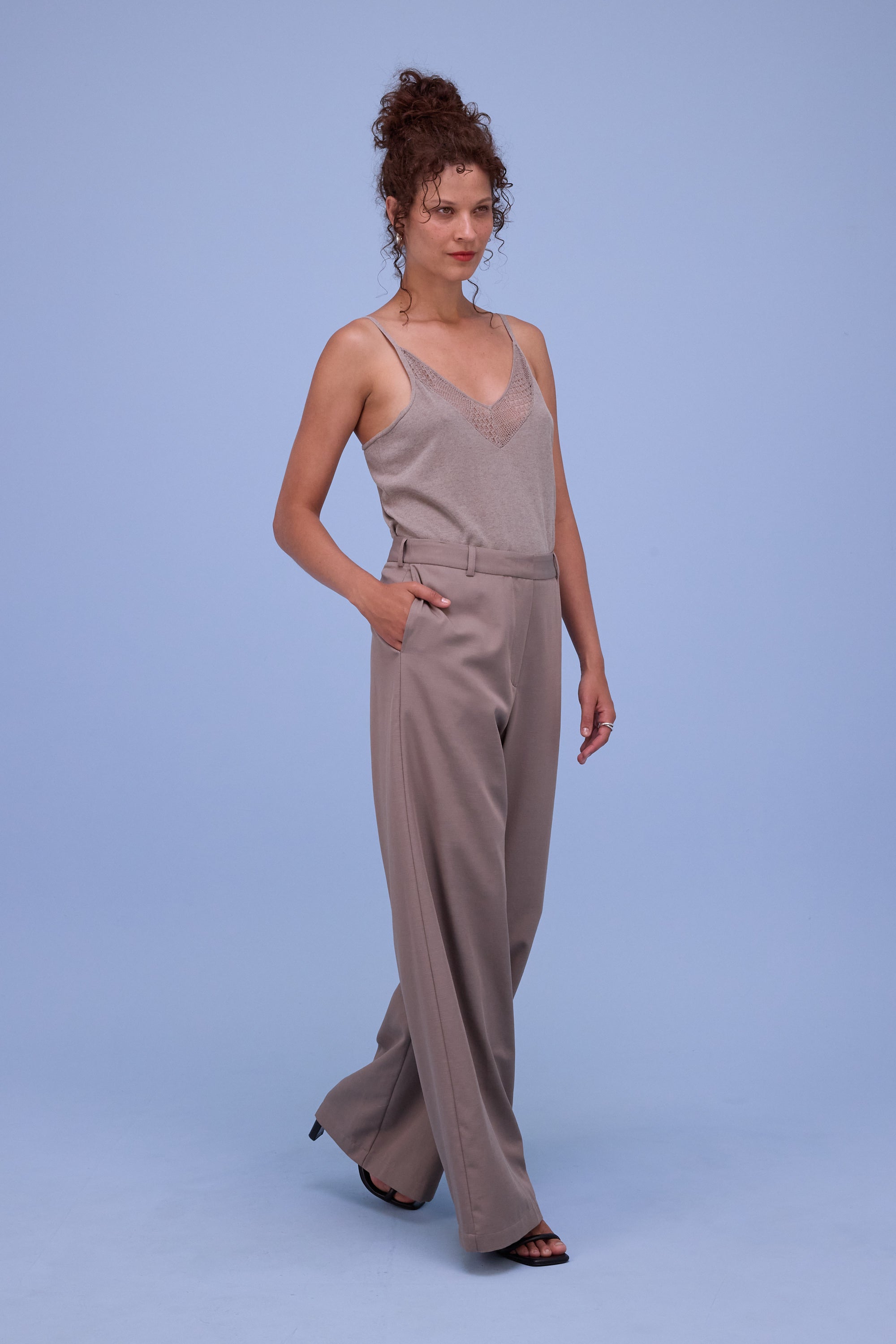 Hector broek in simply taupe