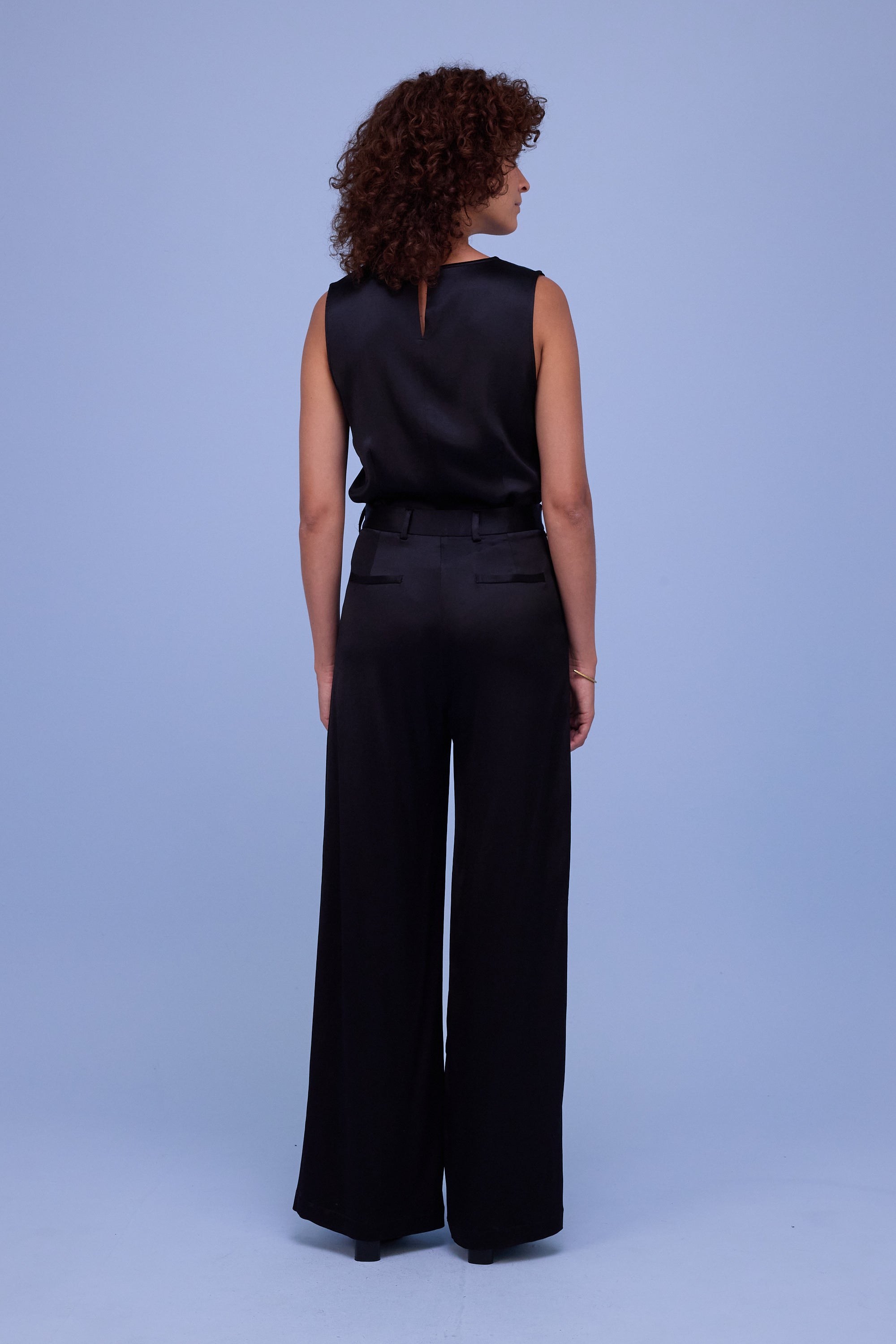 Hector broek in shiny black