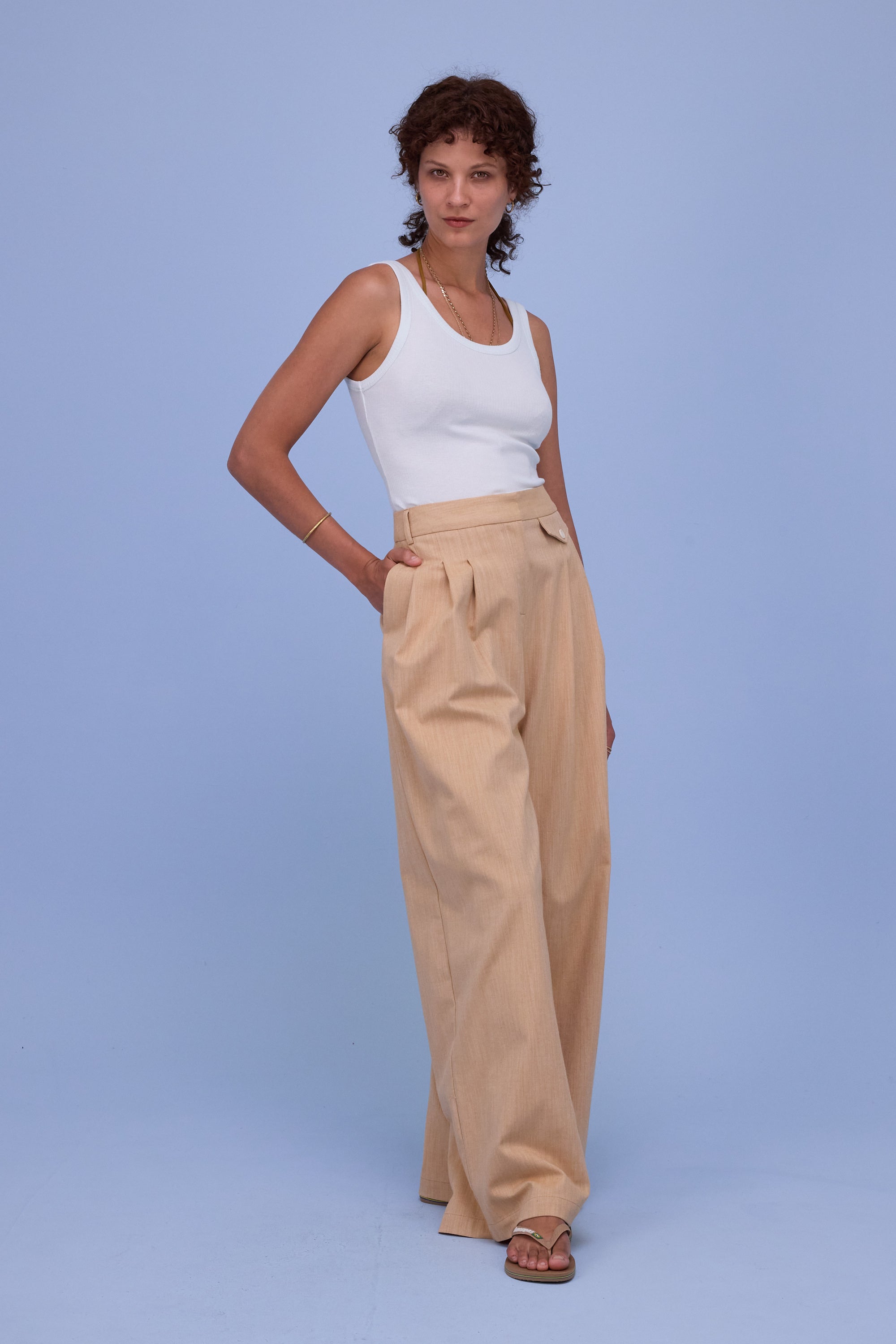 Guy broek in soft amber