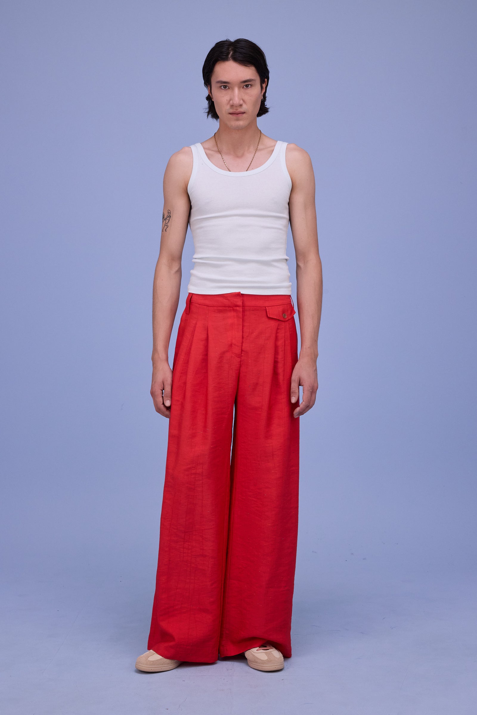 Guy trousers in fiesta red santoso