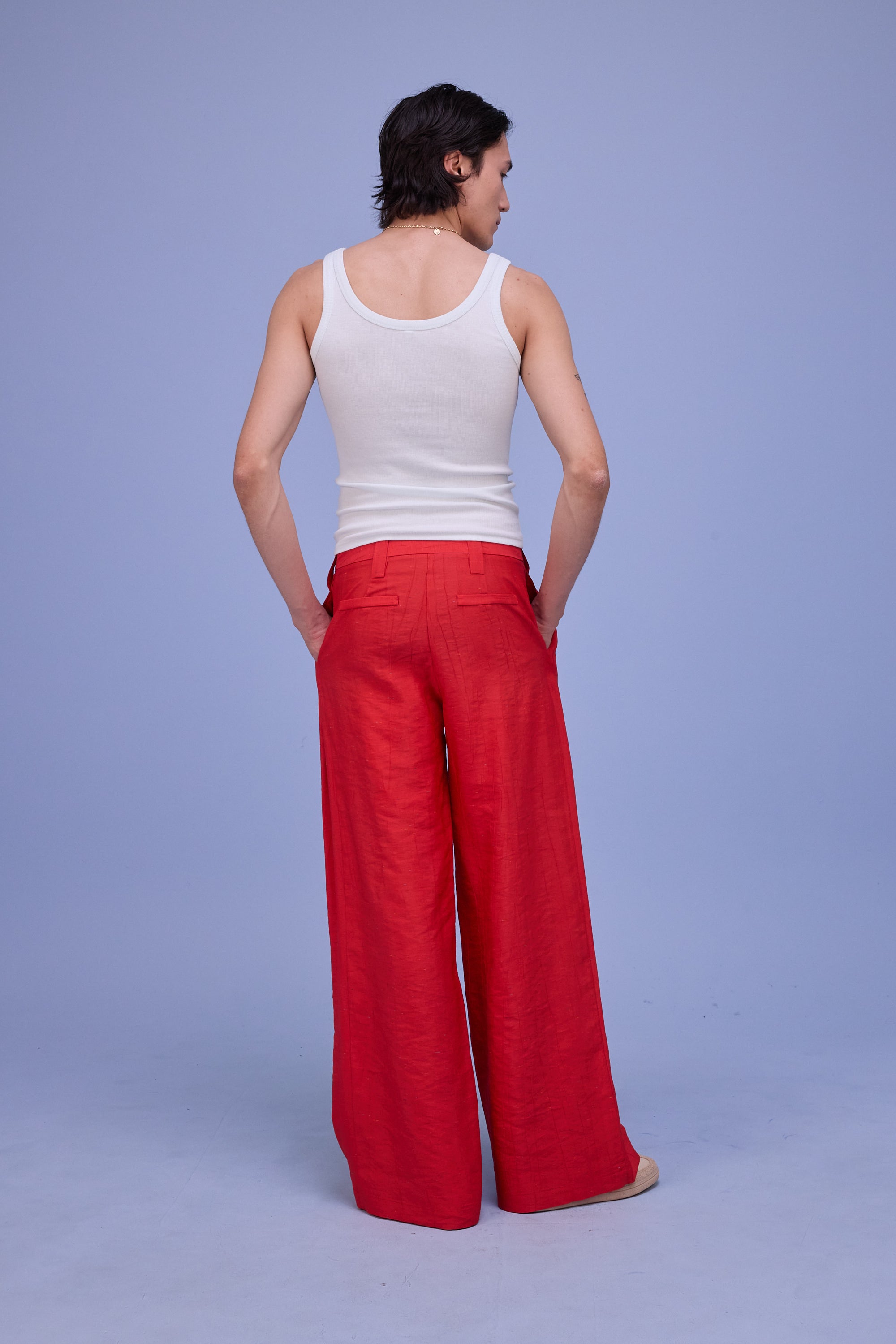 Guy broek in fiesta red santoso