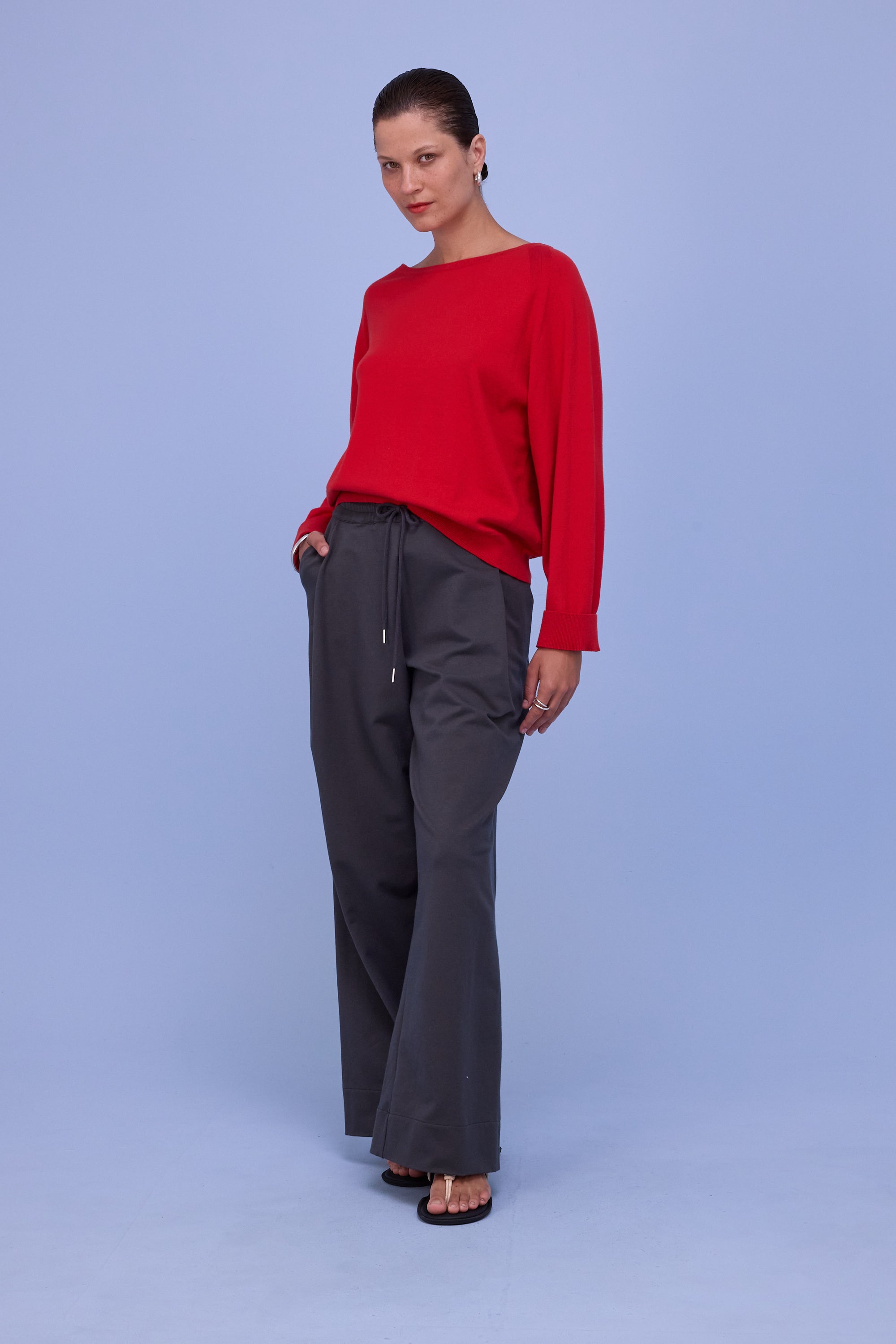 Geano trousers in dark shadow