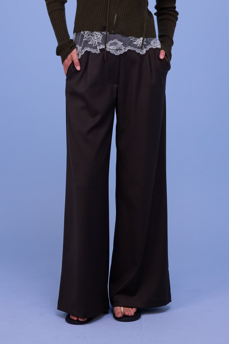 Zoella broek in black olive