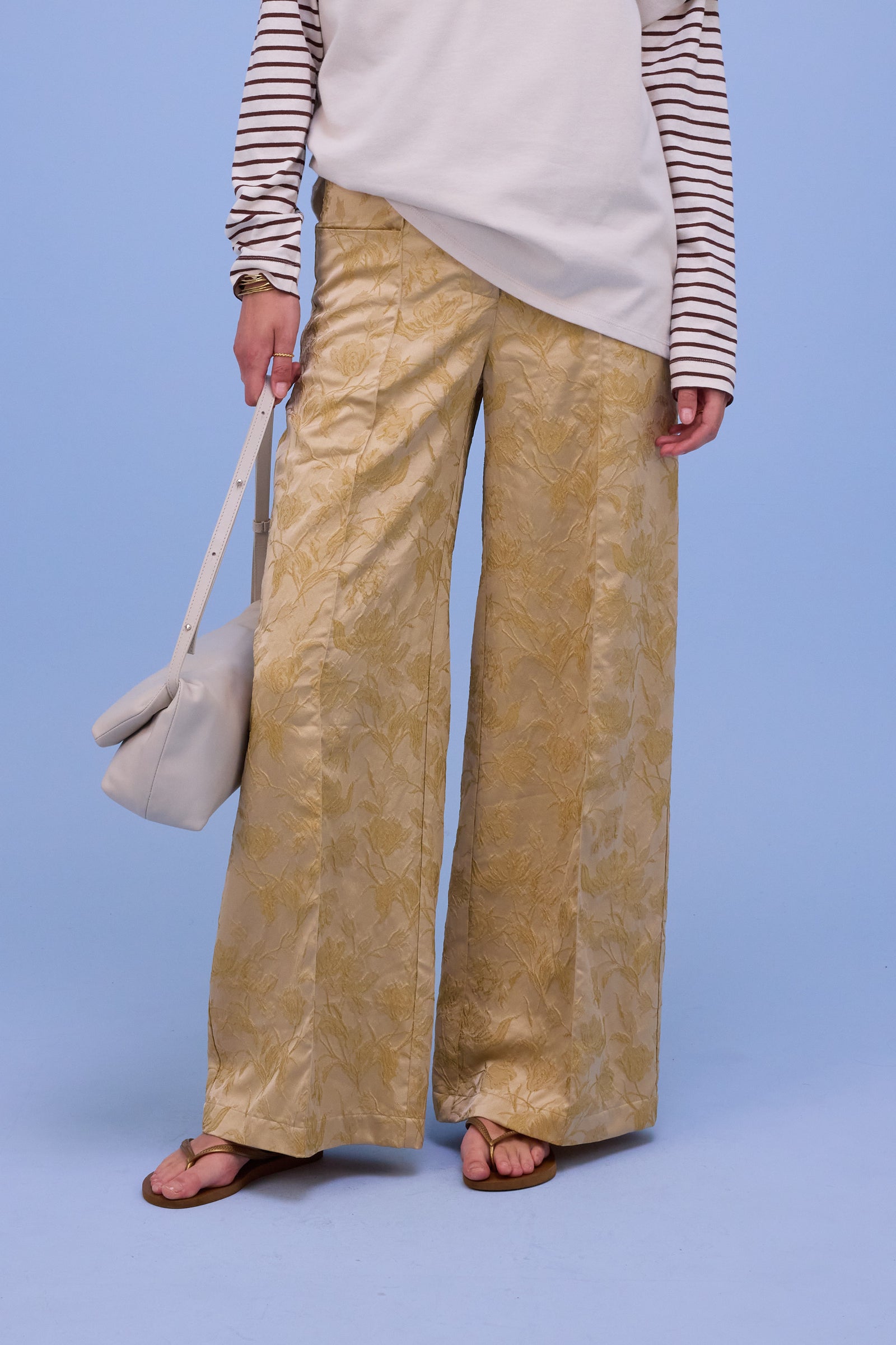 Bolivar broek in golden glow jacquard