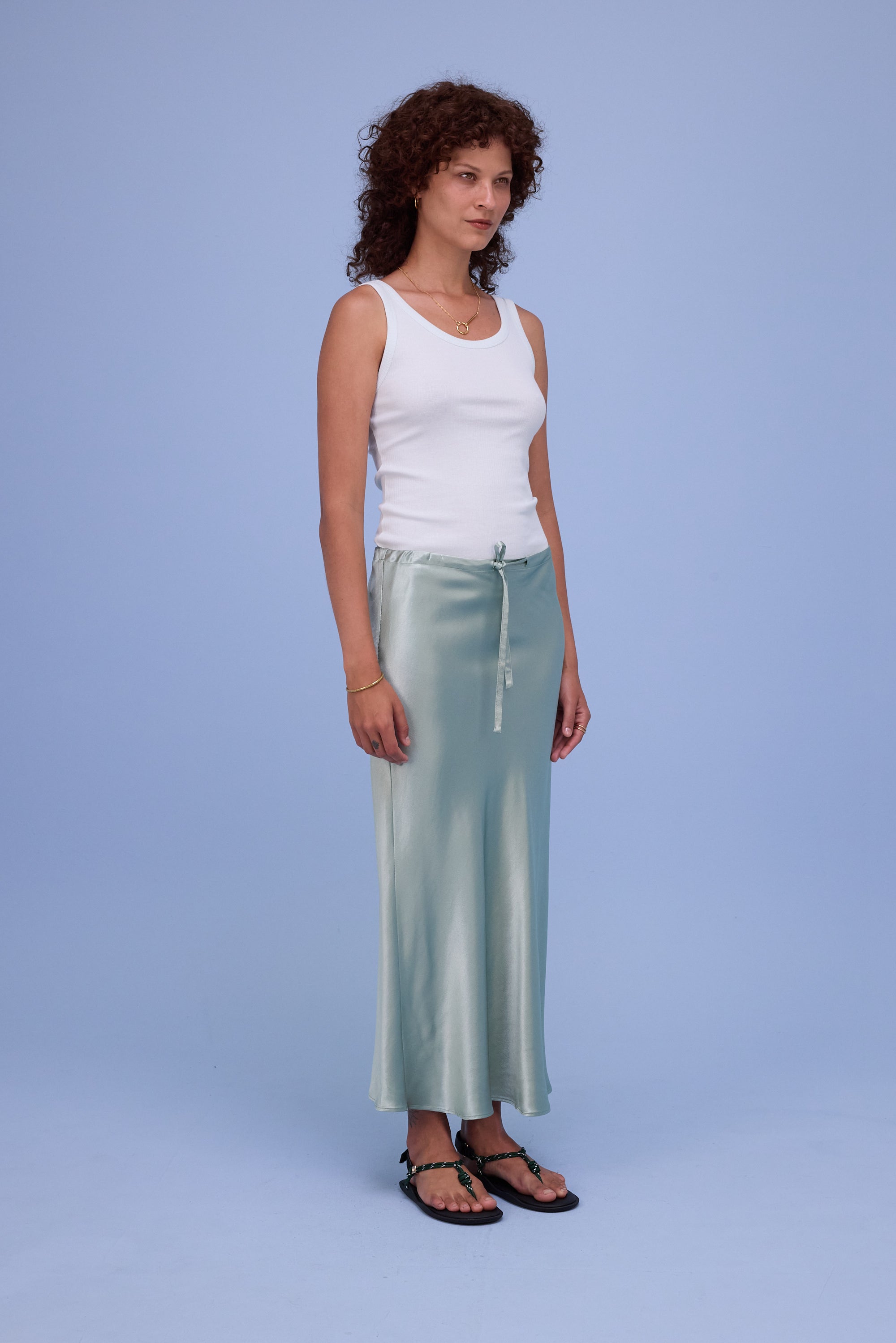 Hinda rok in shiny aloë