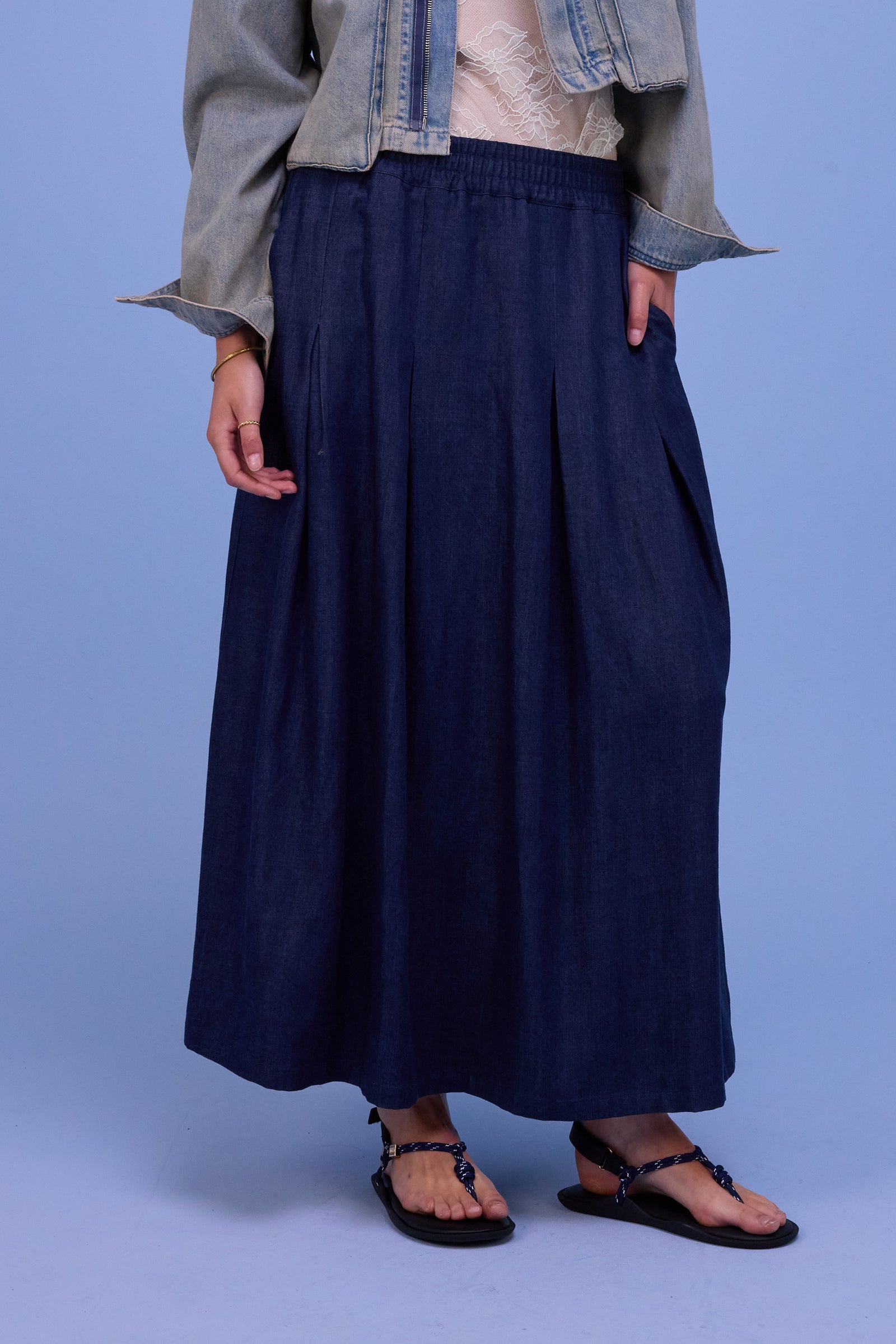 Fieke rok in soft denim