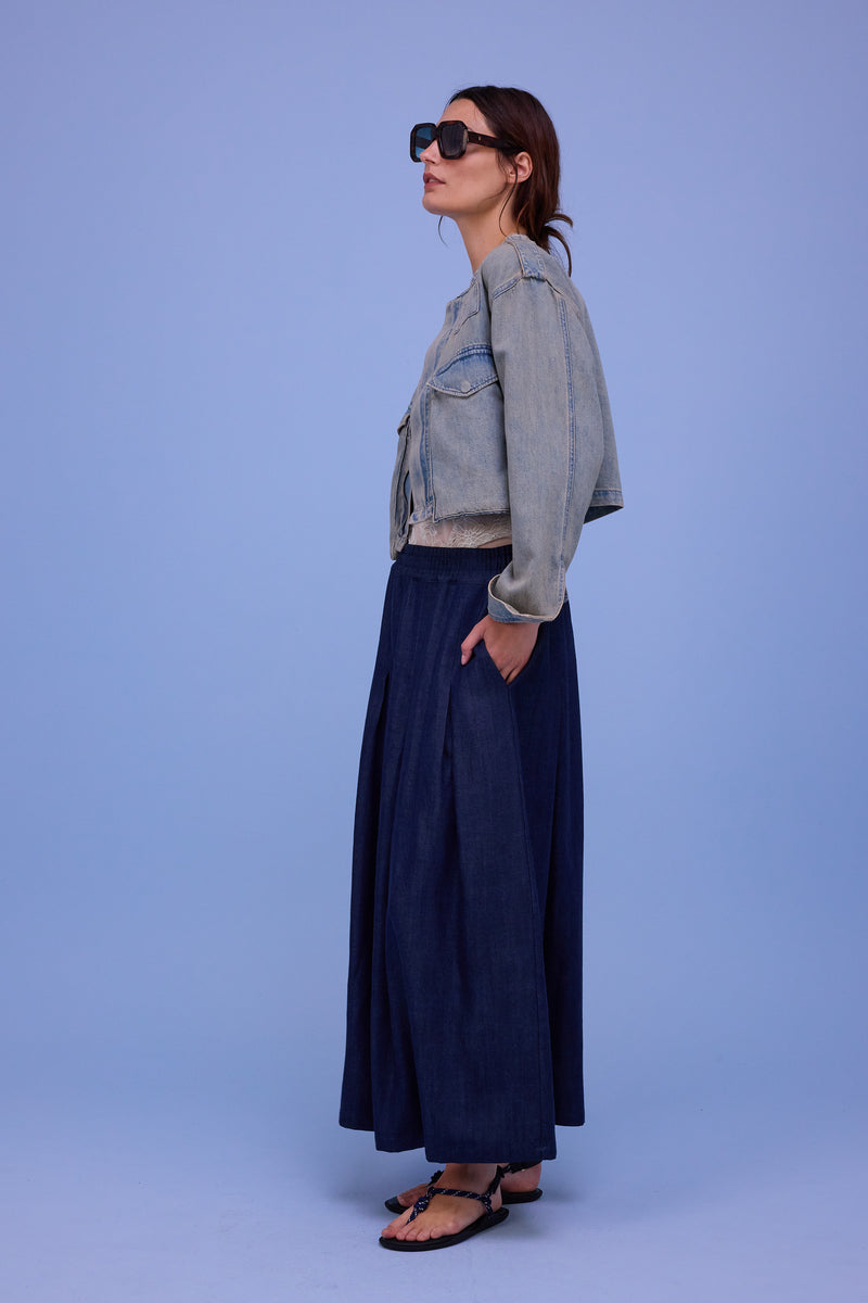 Fieke rok in soft denim