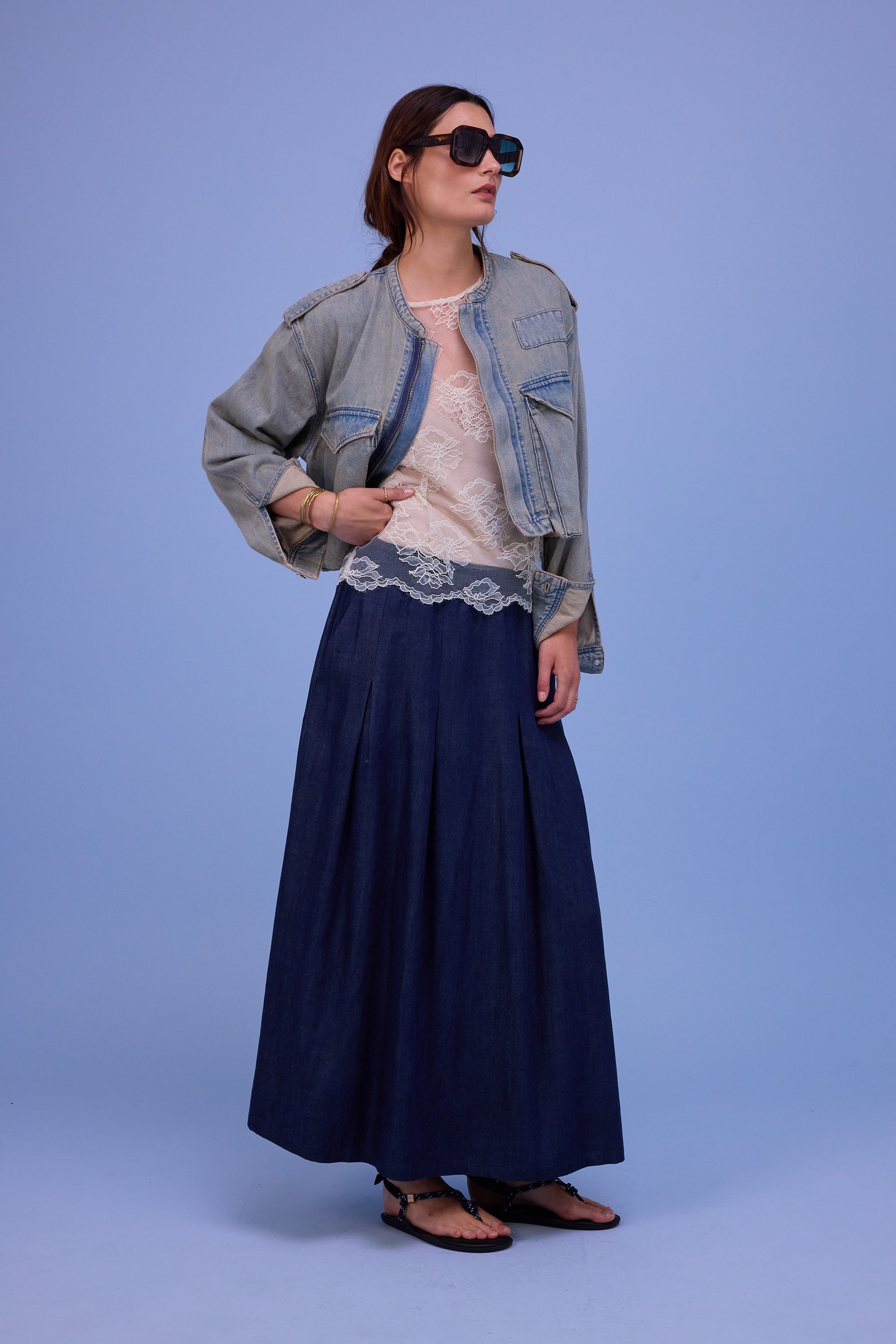 Fieke skirt in soft rose