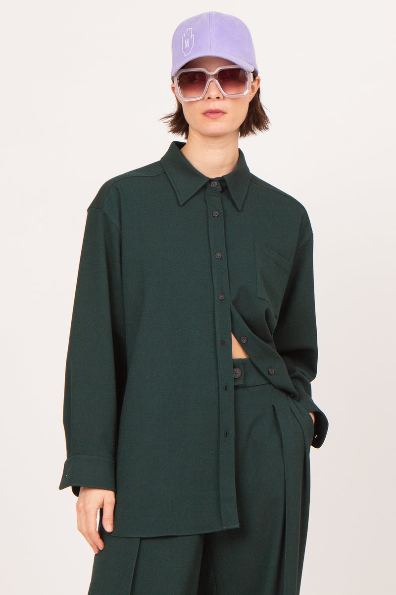 Celeste groen oversized hemd