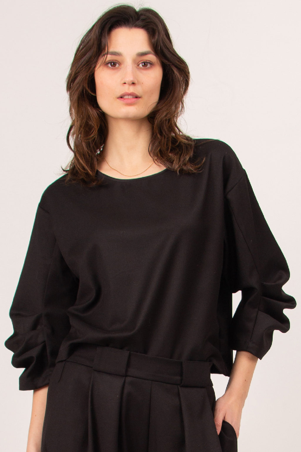 Camille zwarte blouse