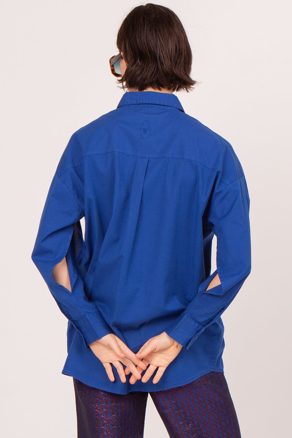 Clementine cobalt oversized shirt