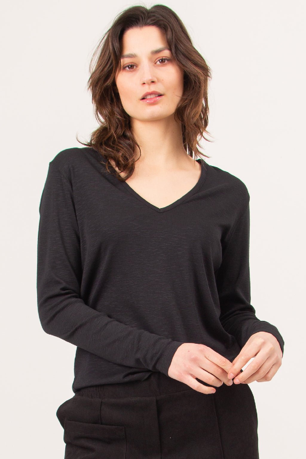 Cacharel black long sleeved T-shirt