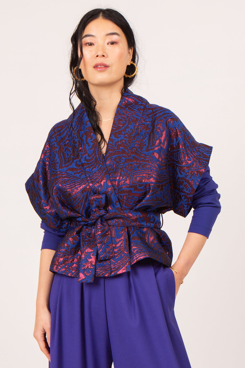 Anzu paisley kimono