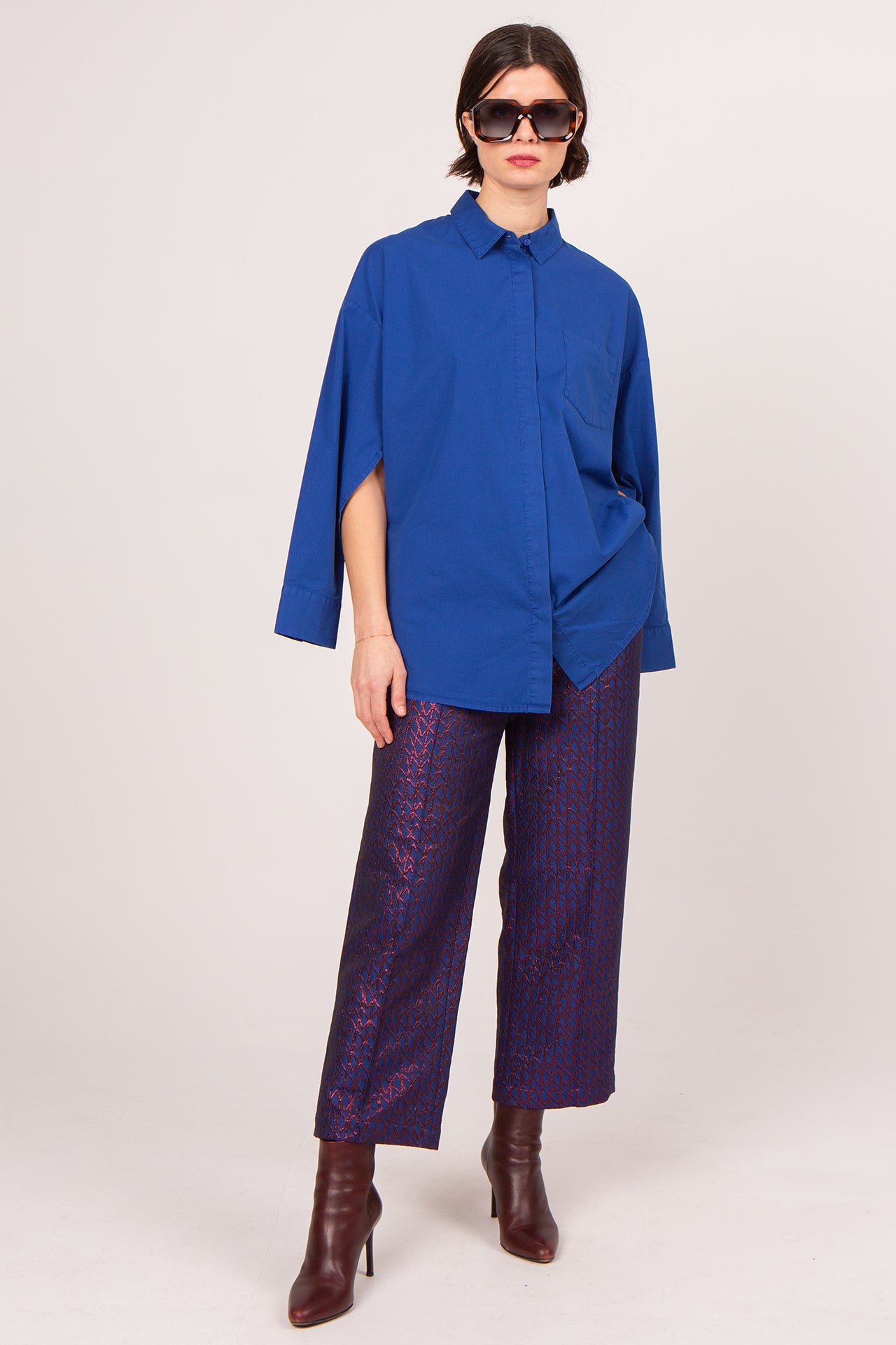 Zong trousers in copper monogram