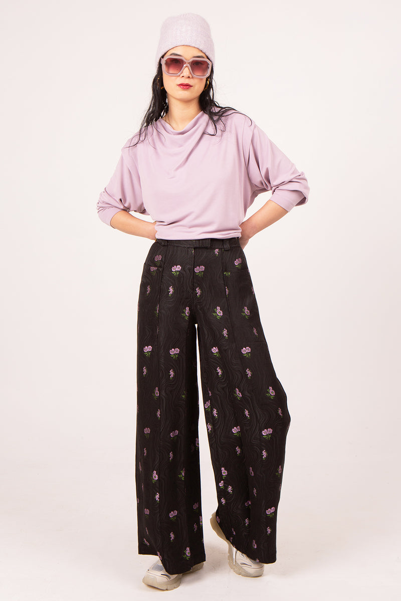 Bolivar pink flowers trousers