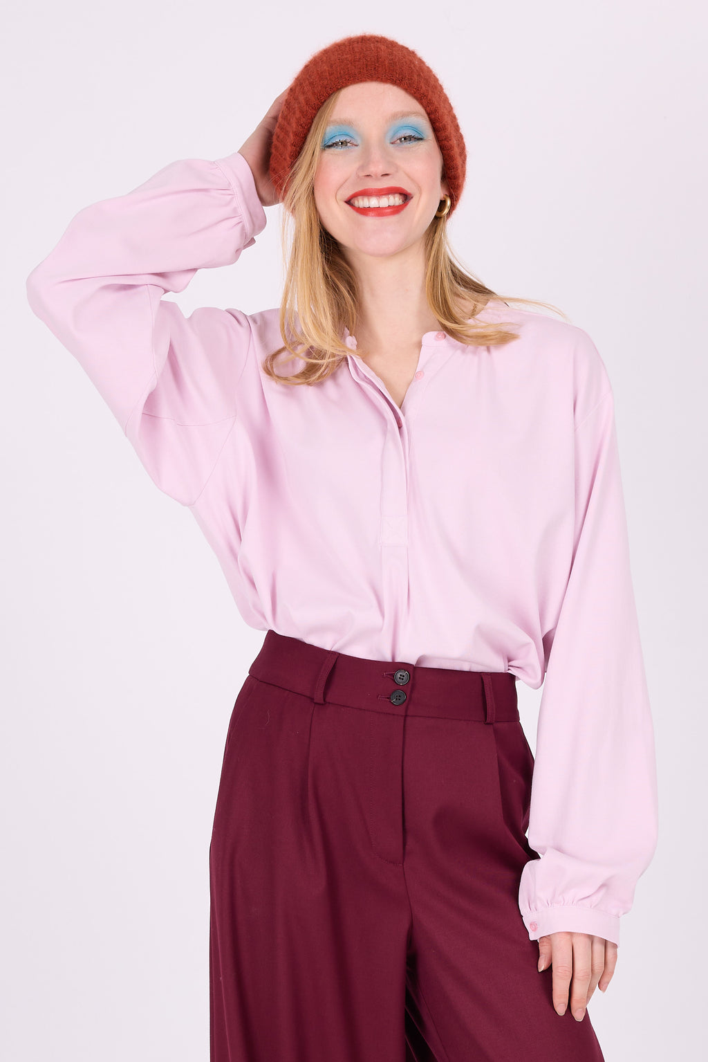 Ceylan zachtlila blouse