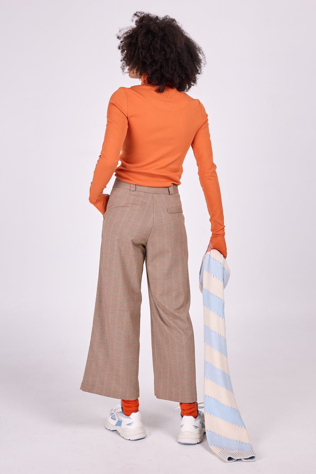 Edson burnt orange turtleneck T-shirt