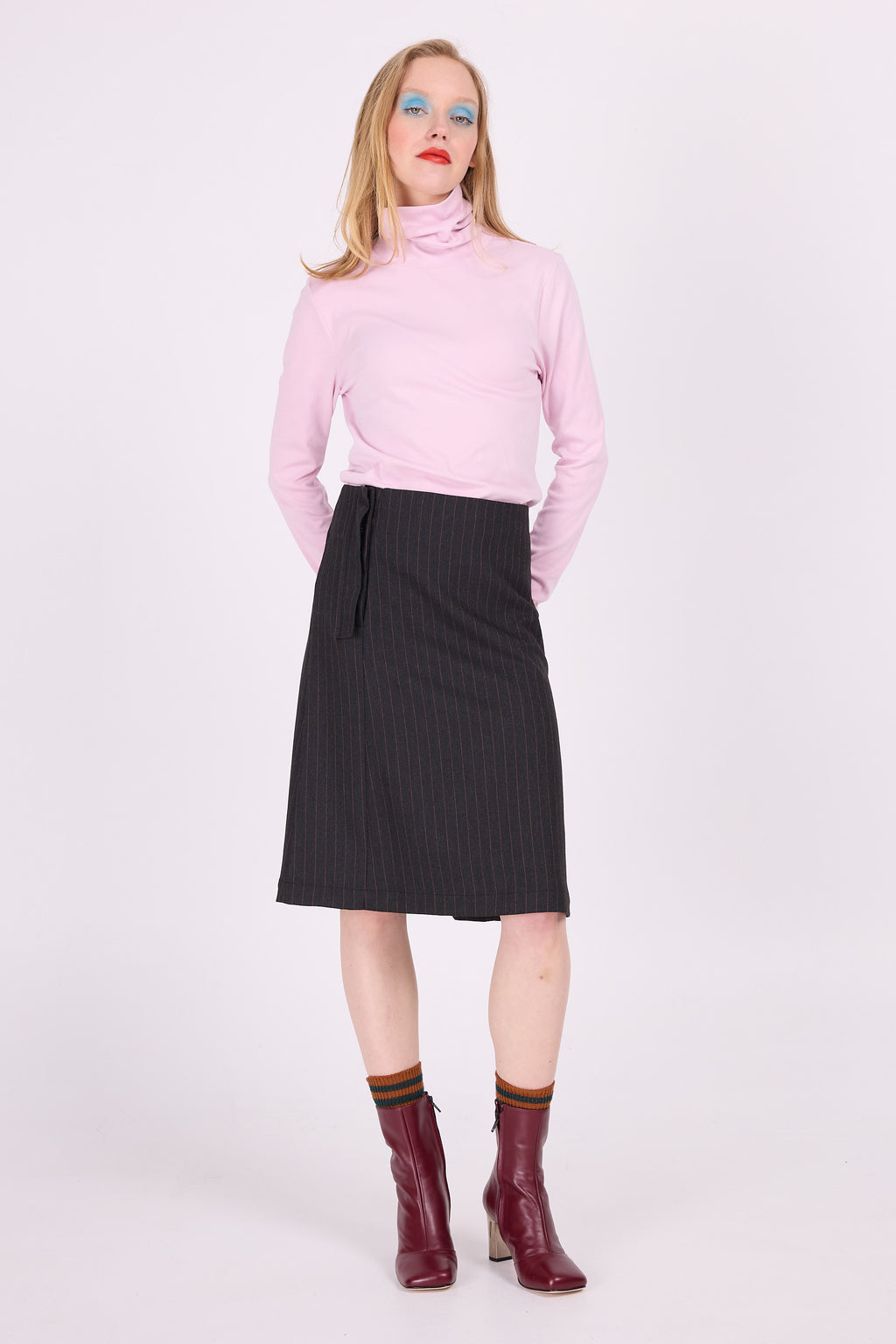 Edson soft lilac turtleneck T-shirt