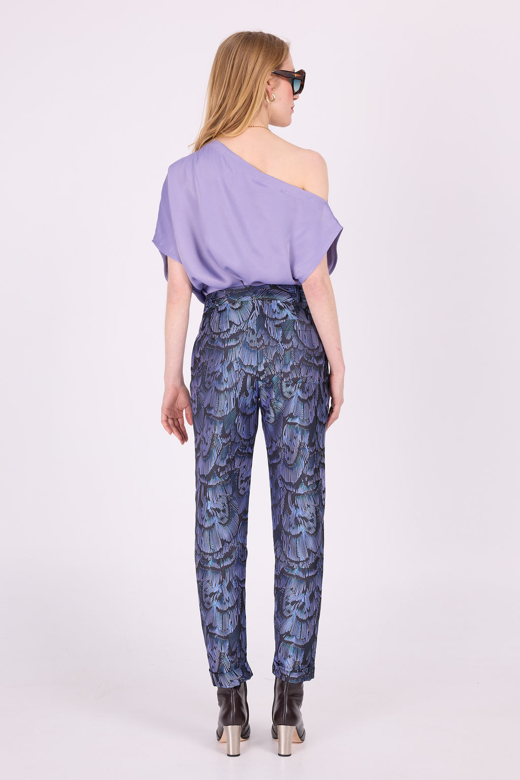 Ella lavender satin top