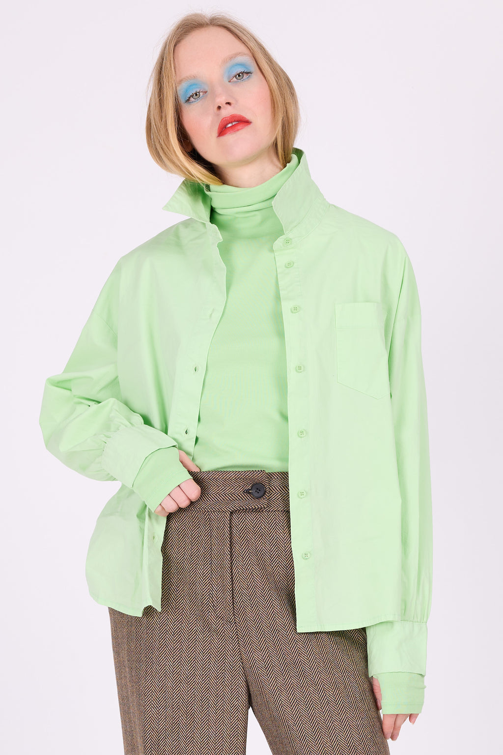 Esther pistachio shirt