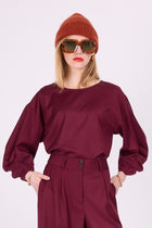 Camille cassis blouse