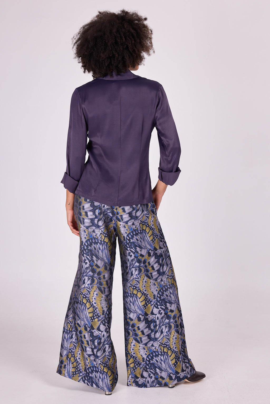 Dolores deep purple blouse