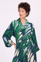 Clotilde blouse in beetle green wings