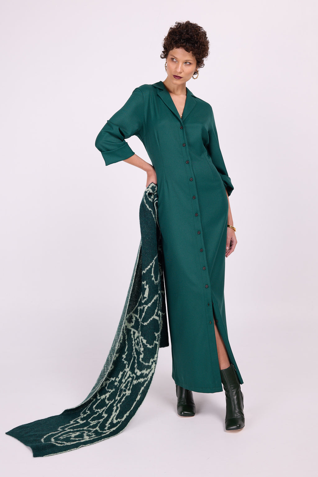 Elynne evergreen dress