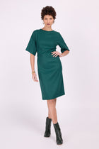 Elena evergreen dress