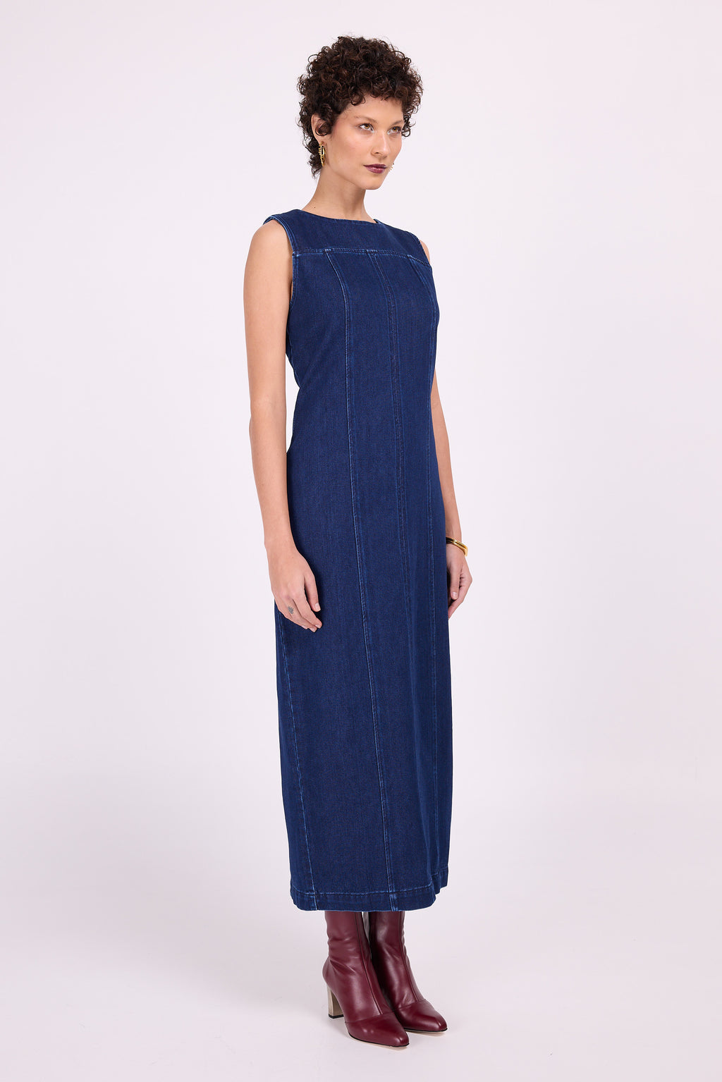 Emilou long denim dress