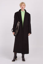 Esteban long coat in java brown