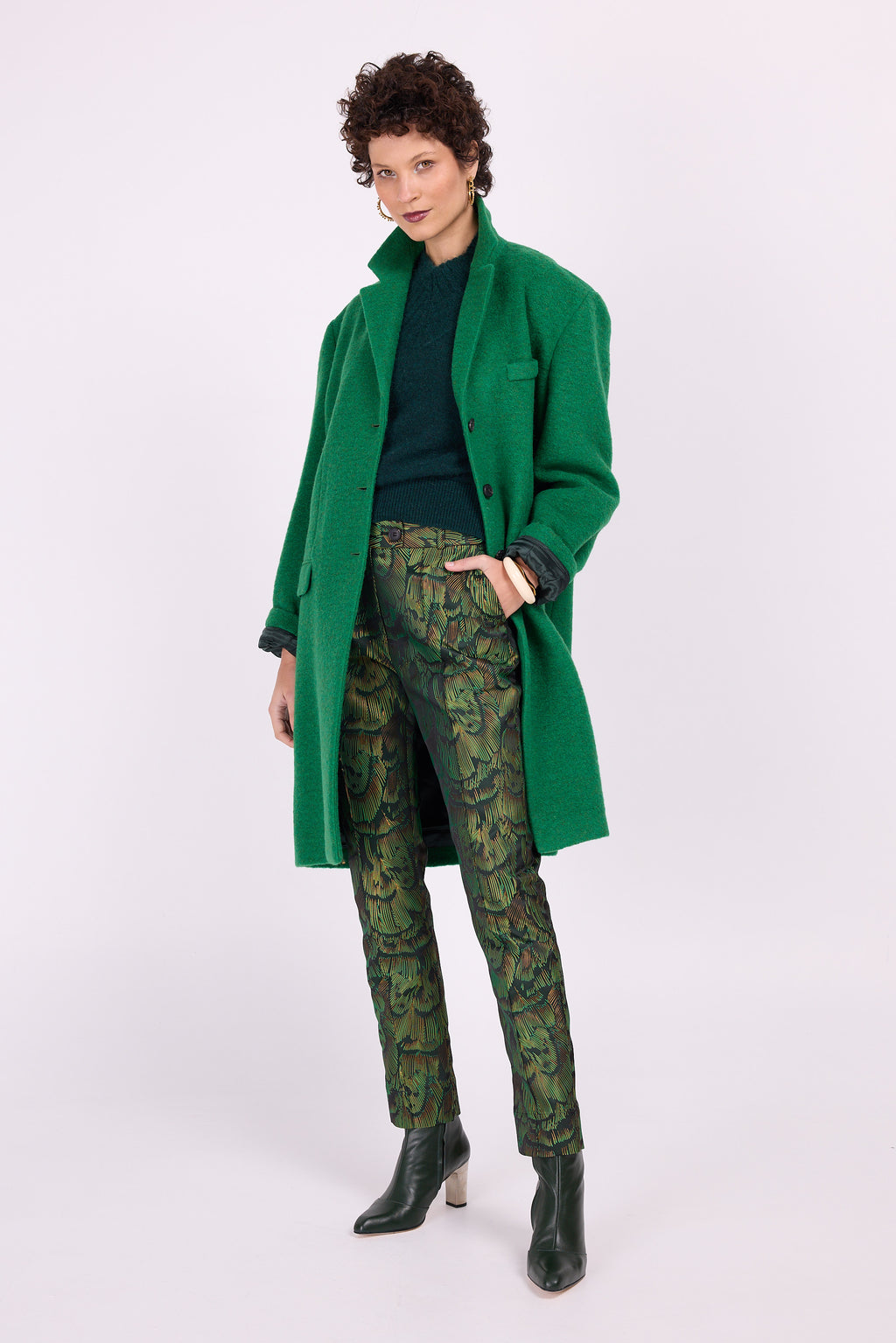 Dwight grassgreen coat