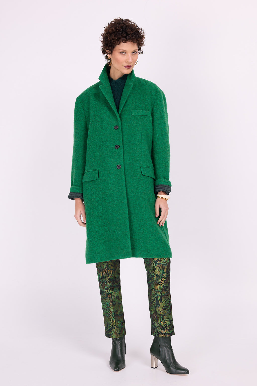 Dwight grassgreen coat