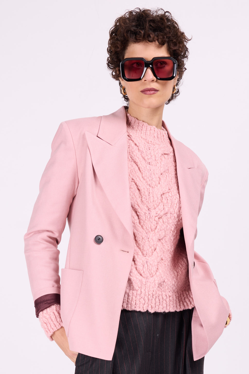 Davos rose blazer