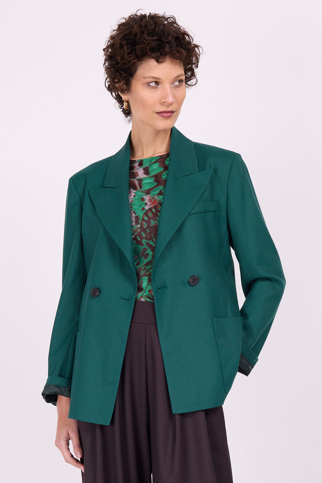 Davos groene blazer