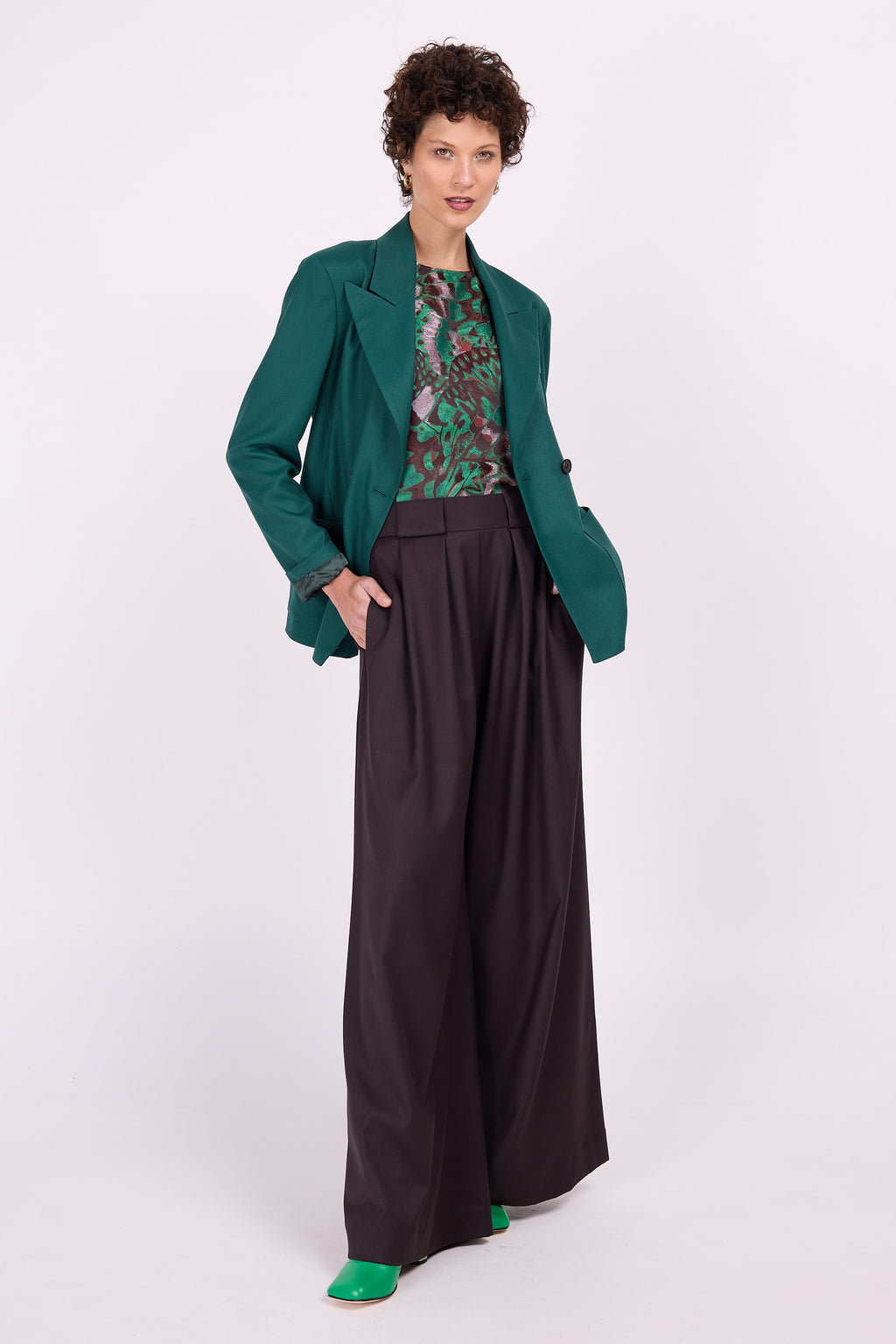 Davos groene blazer