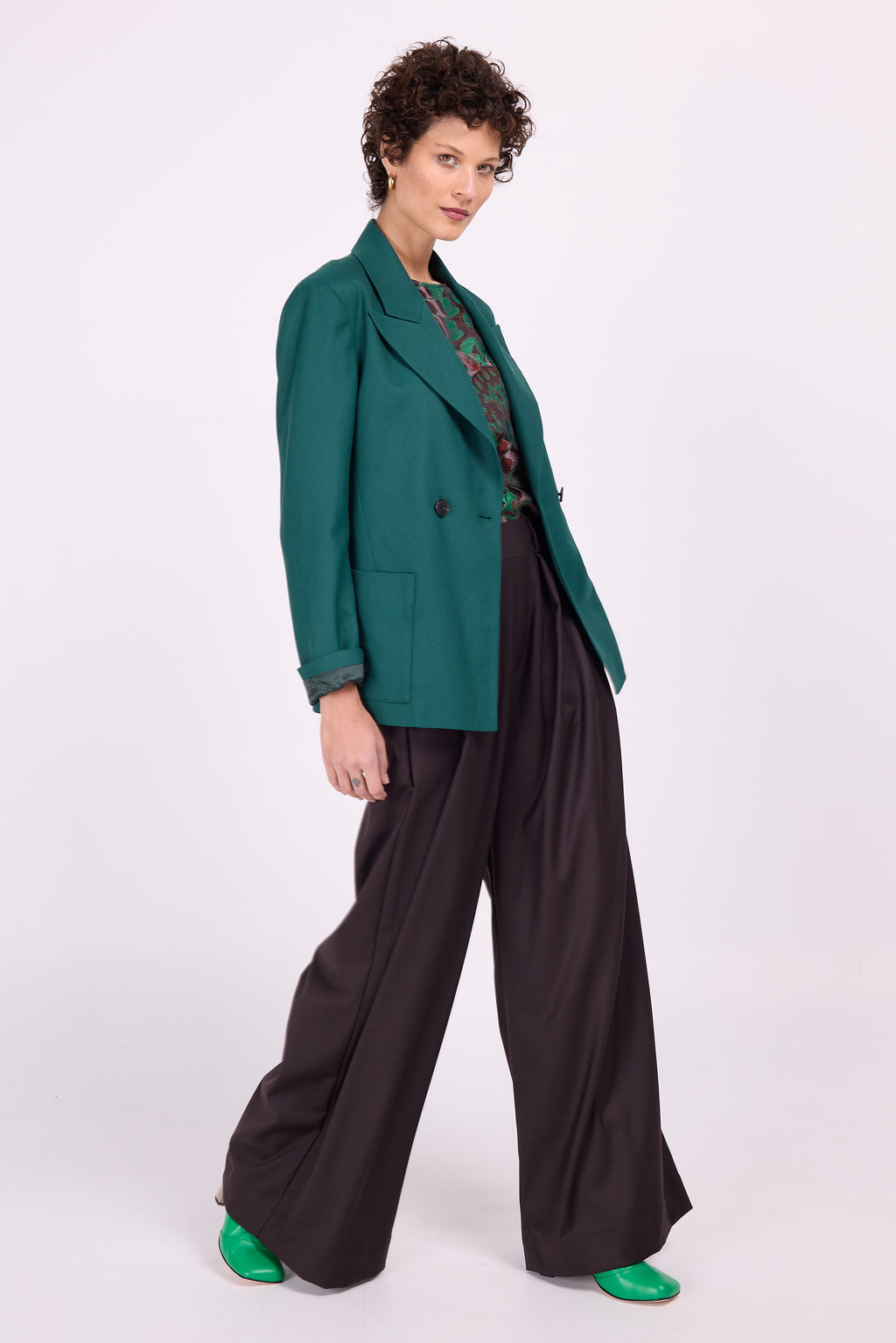 Davos groene blazer