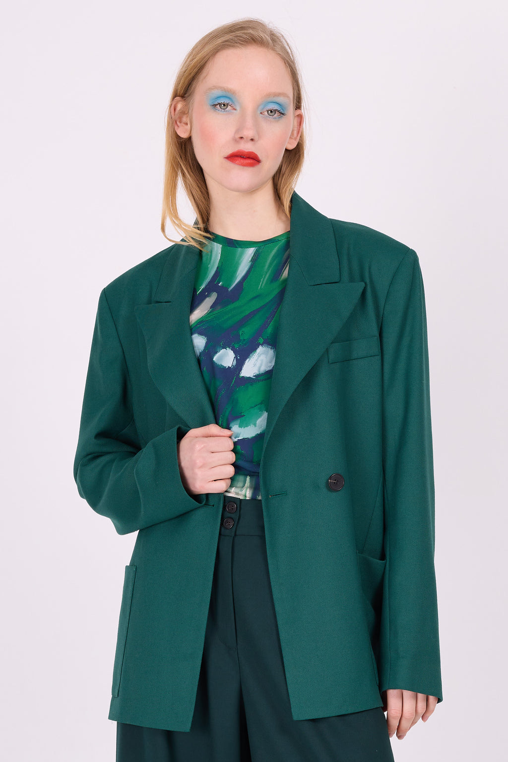 Davos groene blazer